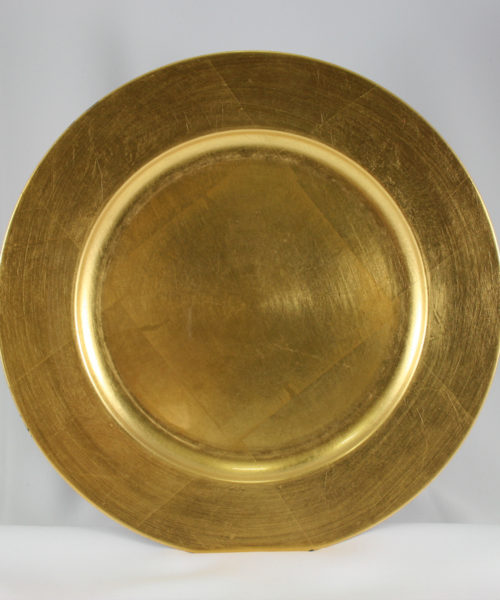 Gold Lacquer Round Charger